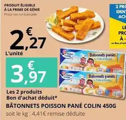 E.Leclerc Bâtonnets poisson pane colin offre