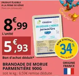 E.Leclerc Prime - brandade de morue parmentière 900g offre