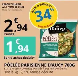 E.Leclerc Prime - poêlée parisienne d'aucy 700g offre