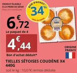 E.Leclerc Prime - tielles sétoises coudène x4 offre