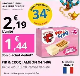 E.Leclerc Prime - pik & croq jambon offre