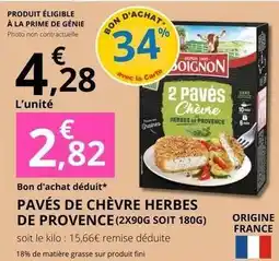 E.Leclerc Prime - paves de chevre offre