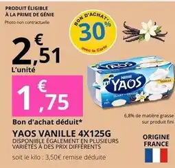 E.Leclerc Prime - yaos vanille offre
