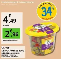 E.Leclerc Prime - olives dénoyautées 500g offre