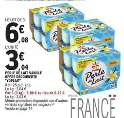 E.Leclerc Yoplait - perle de lait vanille offre decouverte offre