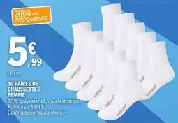 E.Leclerc 10 paires de chaussettes femme offre