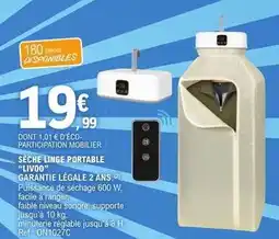 E.Leclerc Livoo - sèche linge portable livou offre