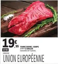 E.Leclerc Viande bovine: hampe à griller offre