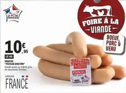 E.Leclerc Paysan breton - knacks paysan breton offre