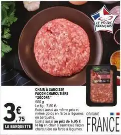 E.Leclerc Socopa - chair à saucisse façon charcutière socopa offre