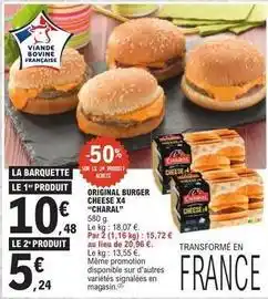 E.Leclerc Charal - original burger cheese x4 offre