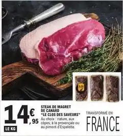 E.Leclerc Canard - steak de magret de offre