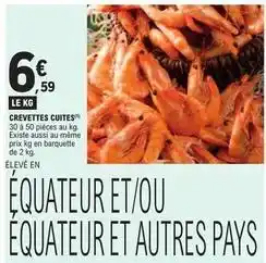 E.Leclerc Crevettes cuites offre