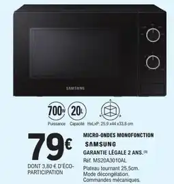 E.Leclerc Samsung - micro-ondes monofonction offre