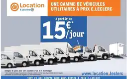 E.Leclerc E.leclerc - une gamme de véhicules utilitaires a prix e.leclerc offre