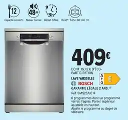 E.Leclerc Bosch - lave vaisselle offre