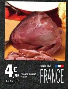 E.Leclerc Viande bovine: cœur offre