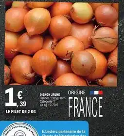 E.Leclerc Provenance - oignon jaune offre