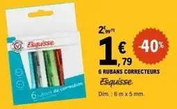 E.Leclerc Esquisse - 6 rubans correcteurs offre