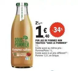 E.Leclerc Pur jus de pommes non traitées offre