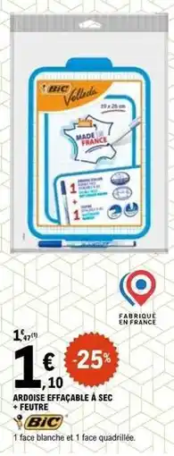 E.Leclerc Bic - ardoise effaçable a sec offre