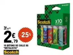 E.Leclerc Scotch - 10 bâtons de colle 8g offre