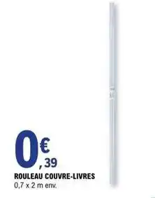 E.Leclerc Rouleau couvre-livres offre