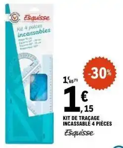E.Leclerc Esquisse - kit de tracage incassable 4 pieces offre