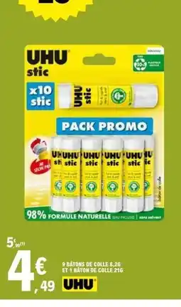 E.Leclerc Uhu - 3 batous de coule offre