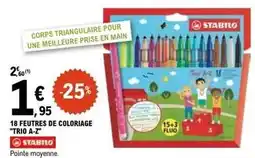 E.Leclerc Stabilo - 18 feutres de coloriage rio a-z offre