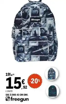 E.Leclerc Freegun - sac à dos 43 cm env offre