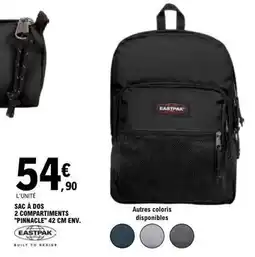 E.Leclerc Eastpak - sac à dos 2 compartiments pinnacle 42 cm env offre