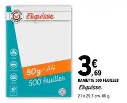 E.Leclerc Esquisse - ramette 500 feuilles offre