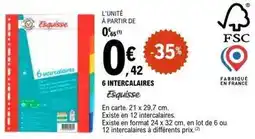 E.Leclerc Esquisse - 6 intercaaires offre