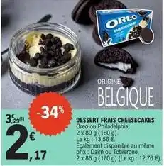 E.Leclerc Oreo - dessert frais cheesecakes offre