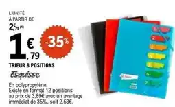 E.Leclerc Esquisse - trieur 8 positions offre