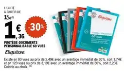 E.Leclerc Esquisse - protege-documents personnalisable 60 vues offre
