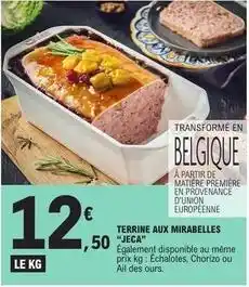 E.Leclerc Provenance - terrine aux mirabelles jeca offre