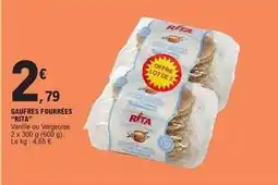 E.Leclerc Rita - gaufres fourrées offre