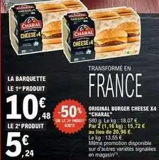 E.Leclerc Charal - original burger cheese x4 offre
