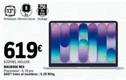 E.Leclerc Macbook neo offre