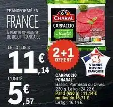 E.Leclerc Charal - carpaccio offre