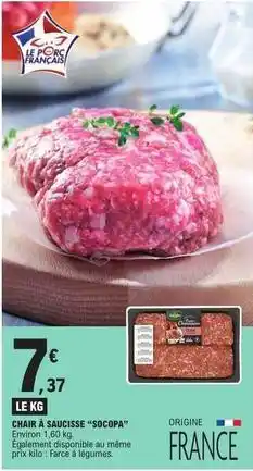 E.Leclerc Socopa - chair à saucisse socopa offre