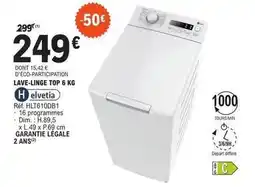 E.Leclerc Dim - lave-linge top 6 kg elvetria offre