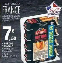 E.Leclerc Charal - 4 hot dog offre