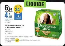 E.Leclerc E.leclerc - bière triple hops x6 offre