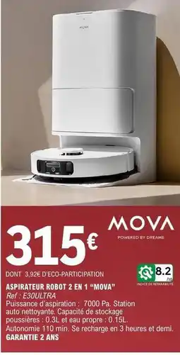 E.Leclerc Dreame - aspirateur robot 2 en 1 offre