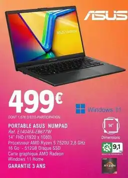 E.Leclerc Asus - portable offre