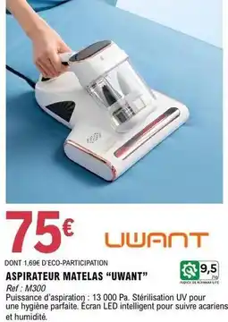 E.Leclerc Aspirateur matelas uwant offre