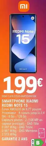 E.Leclerc Xiaomi - smartphone redmi note 15 offre